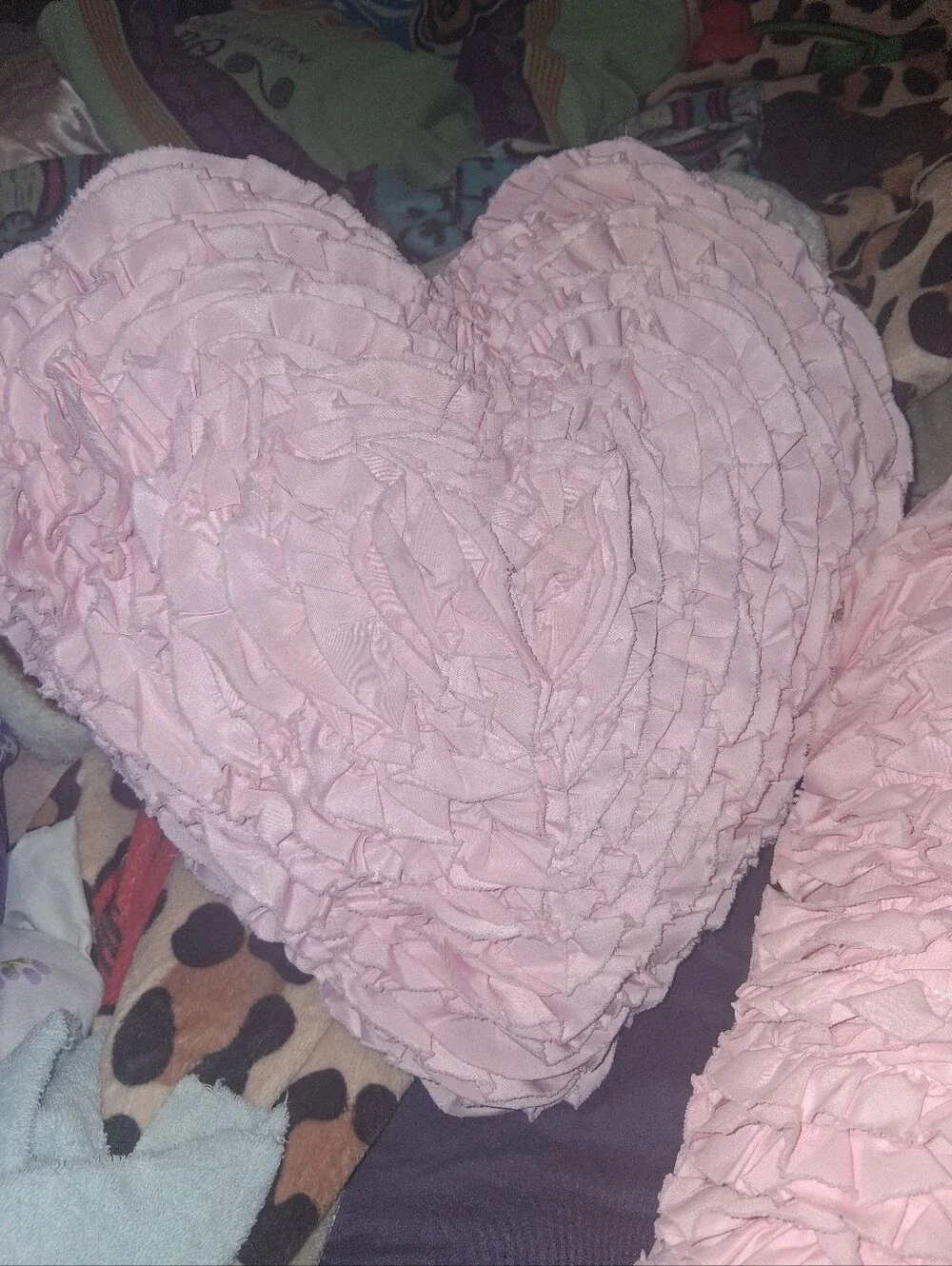 Pink Ruffle Pillows A Pair